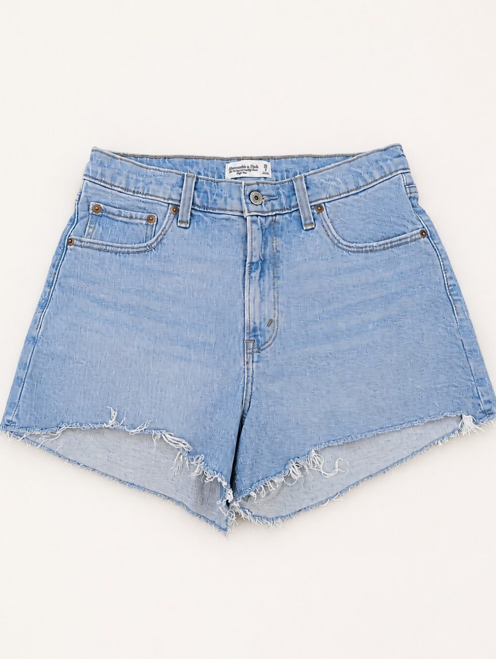 Abercrombie & Fitch Curve Love High Rise Denim Cutoff Shorts Size 29/8
